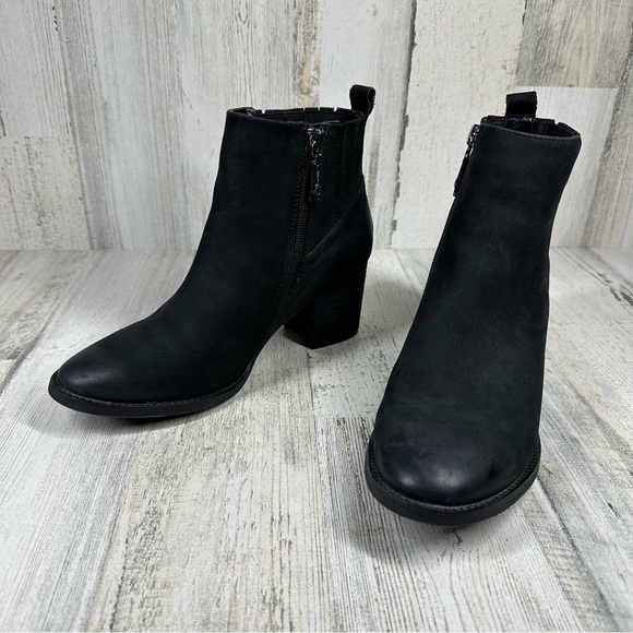 Blondo Noa Waterproof Nubuck Suede Block Heel Women's Bootie #1145 - Picture 2 of 11